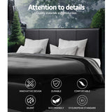 Artiss NINO gas lift bed frame open showing generous hidden storage — Allure Home Collections