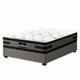 Arezzo Grey King Single bed frame in a modern bedroom
