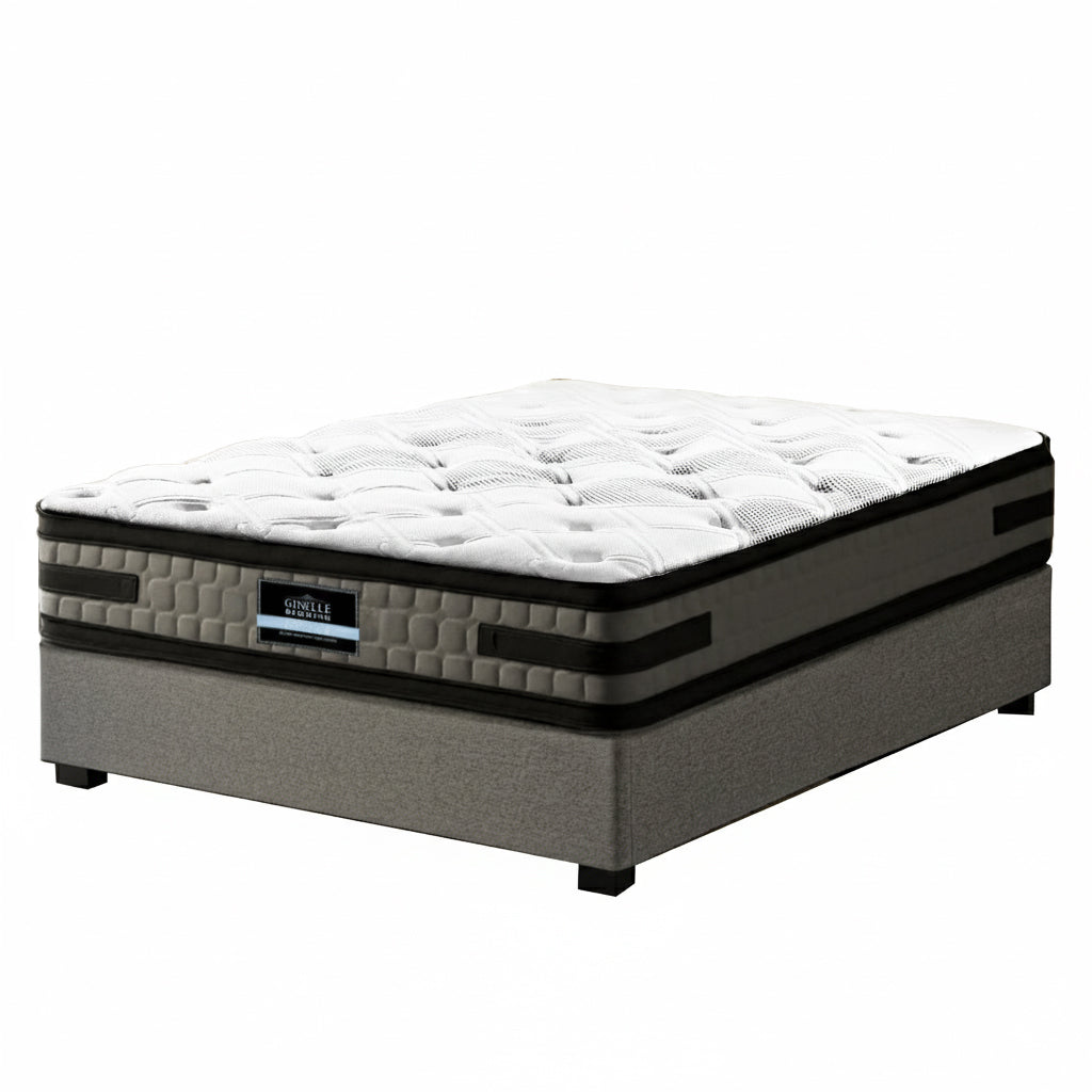 Arezzo Grey King Single bed frame in a modern bedroom