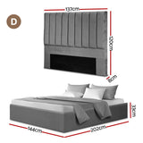Rozelle Gas Lift Bed, Velvet, view 2