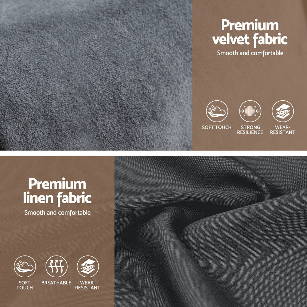 Rozelle Gas Lift Bed, Velvet, view 6