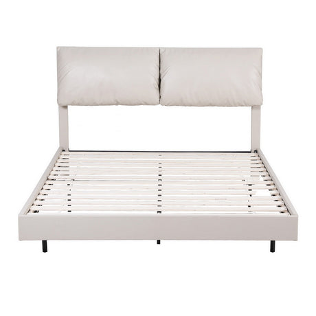 Artiss DAYLIGHT queen floating bed frame adjustable headboard close-up — Allure Home Collections