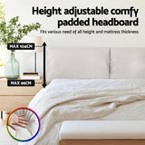 Artiss DAYLIGHT queen floating bed frame side profile showing floating base — Allure Home Collections