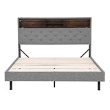 Artiss double LED storage bed frame showing 300kg capacity — Allure Home Collections