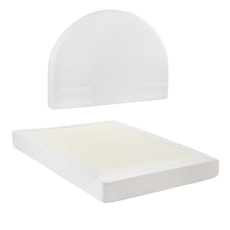 Forte Double Bed Frame, White