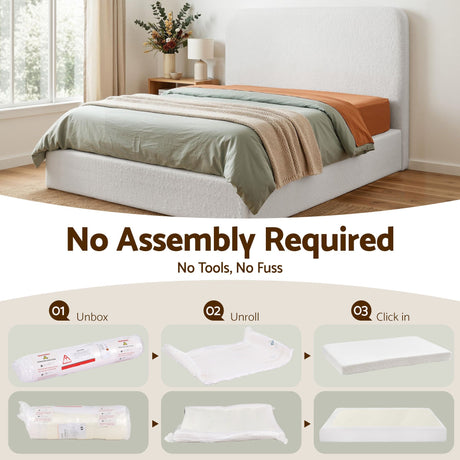 Camaiore Double Bed Frame, White