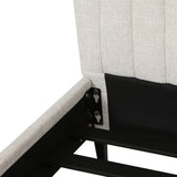 Ferrara King Bed Frame, Beige