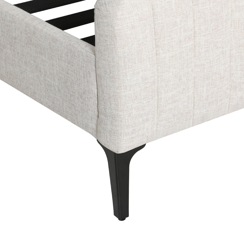 Ferrara King Bed Frame, Beige