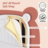 Bracken Kids Bed, Bear Headboard, Beige, view 5
