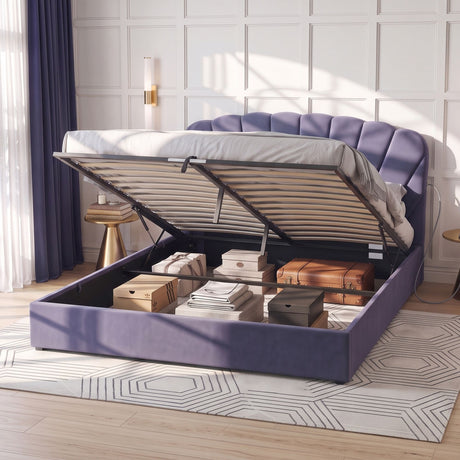 Siena grey King bed frame in a modern bedroom