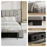 Ravenna Double Gas Lift Bed Frame, Grey