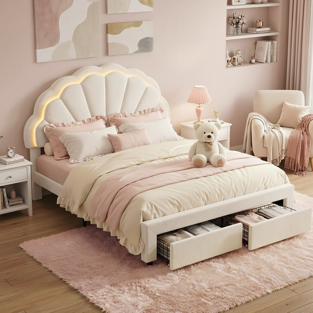 Piacenza white Double bed frame in a modern bedroom
