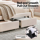 Piacenza Double Storage Bed Frame, White