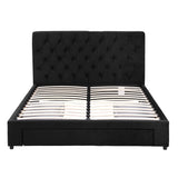 Chelsea Double Storage Bed, Velvet, view 3