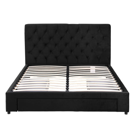 Chelsea Double Storage Bed, Velvet, view 3