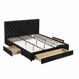 Vicenza King Storage Bed Frame, Black