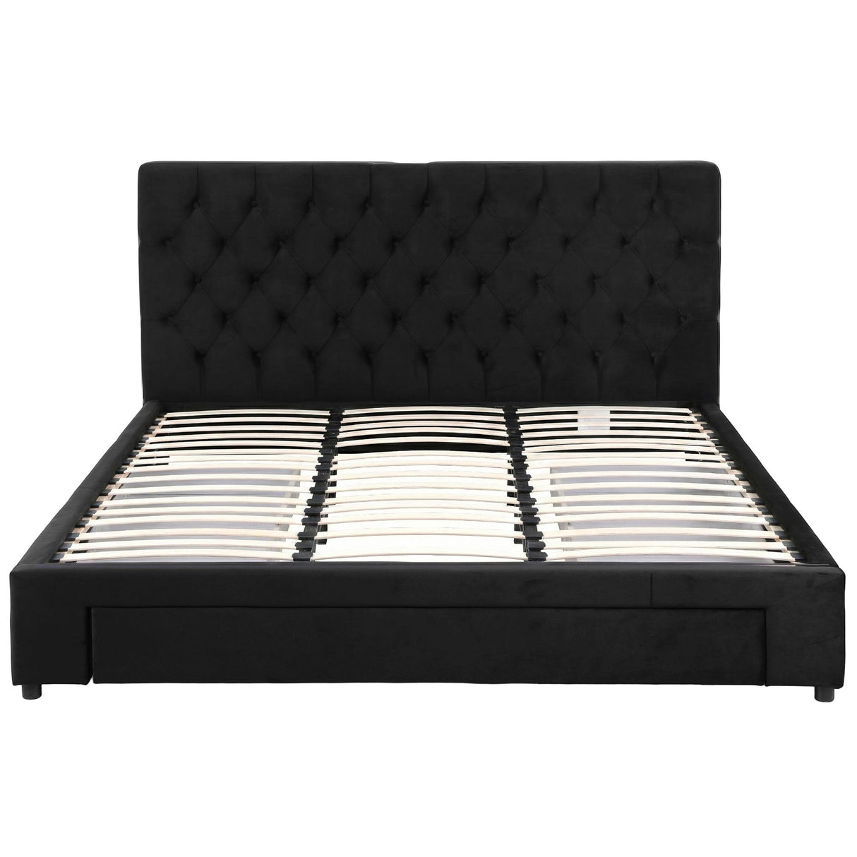 Vicenza King Storage Bed Frame, Black