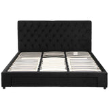 Vicenza King Storage Bed Frame, Black