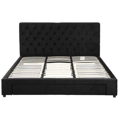 Vicenza King Storage Bed Frame, Black