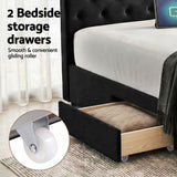 Vicenza King Storage Bed Frame, Black