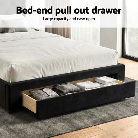 Vicenza King Storage Bed Frame, Black
