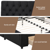 Vicenza King Storage Bed Frame, Black
