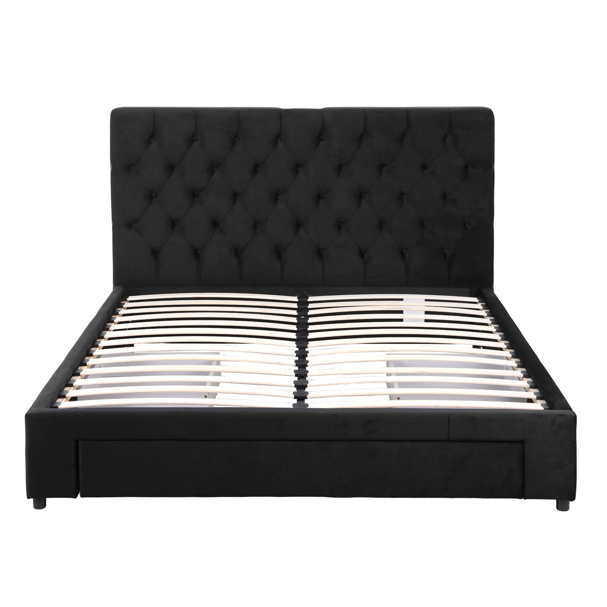 Vicenza Queen Storage Bed Frame, Black