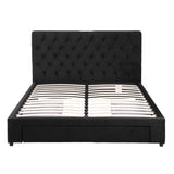 Vicenza Queen Storage Bed Frame, Black