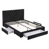 Vicenza Queen Storage Bed Frame, Black