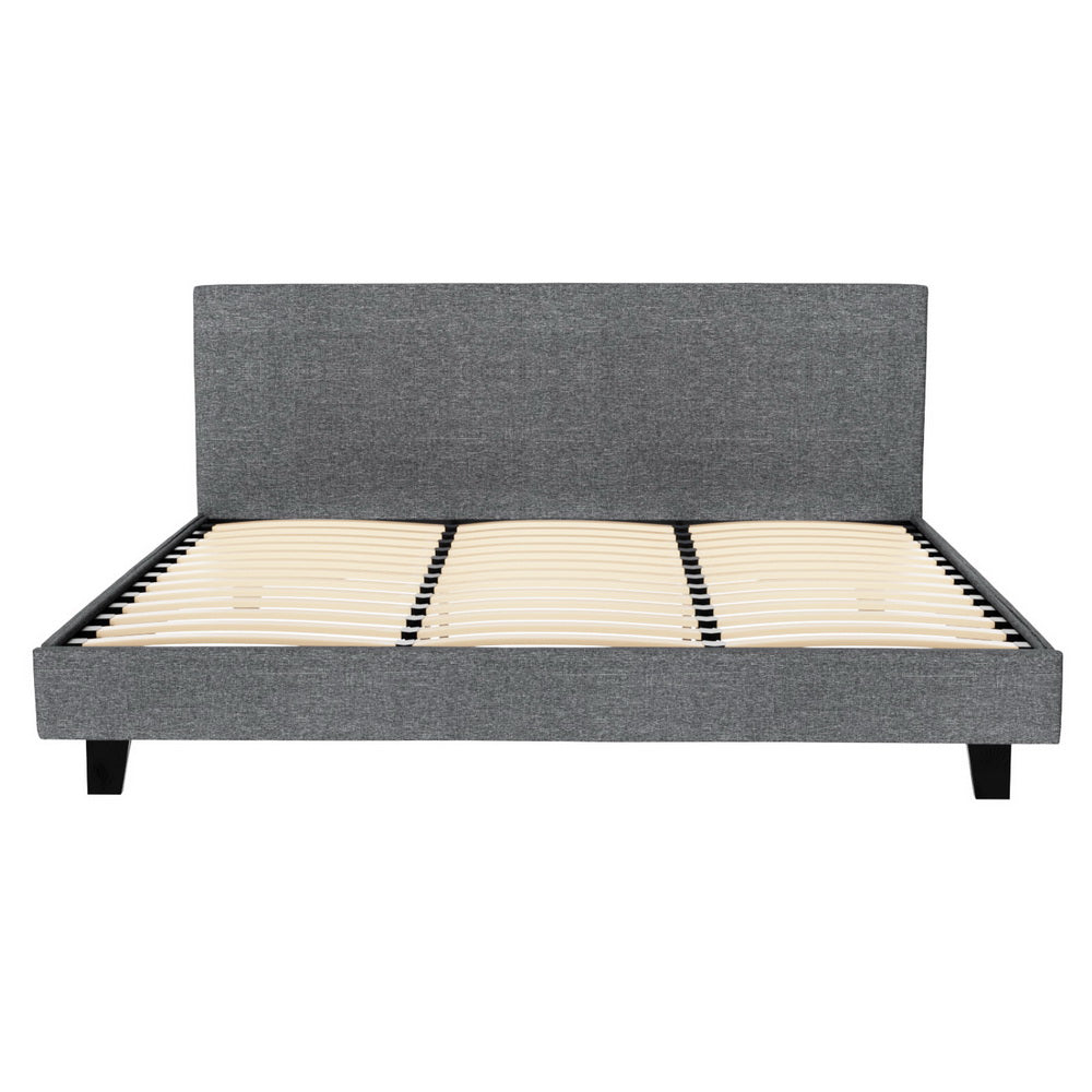 Artiss NEO bed frame styled in contemporary bedroom — Allure Home Collections