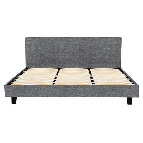 Artiss NEO bed frame styled in contemporary bedroom — Allure Home Collections