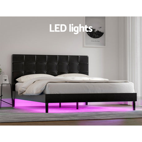 Artiss RAVI Queen Size LED Bed Frame