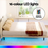 Artiss Queen Size Boucle Beige Bed Frame