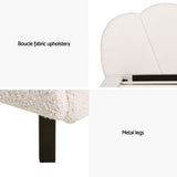 Artiss Queen Size Boucle Beige Bed Frame