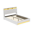 Cremona white Double bed frame in a modern bedroom
