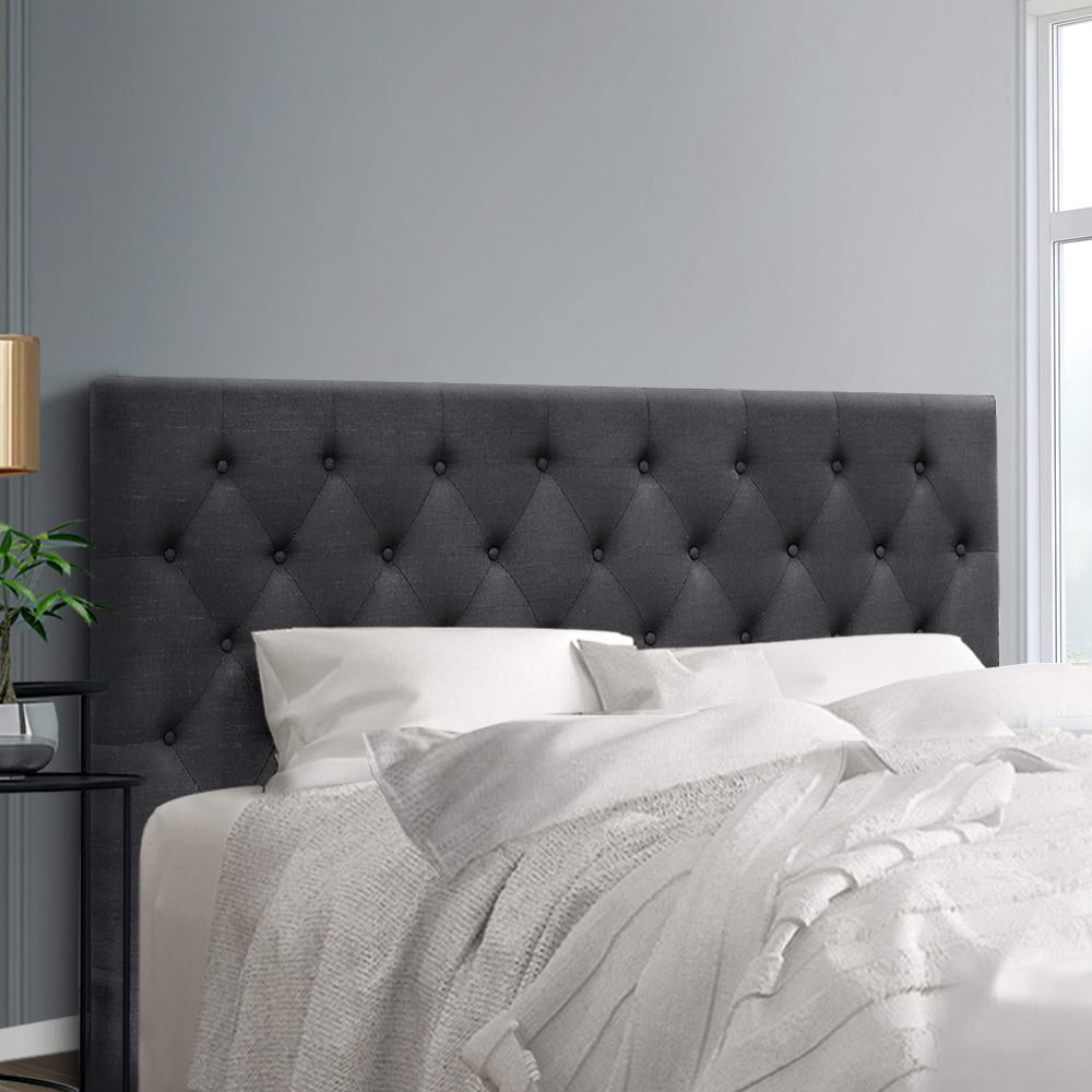Chakola Tufted Bed Head, Charcoal King