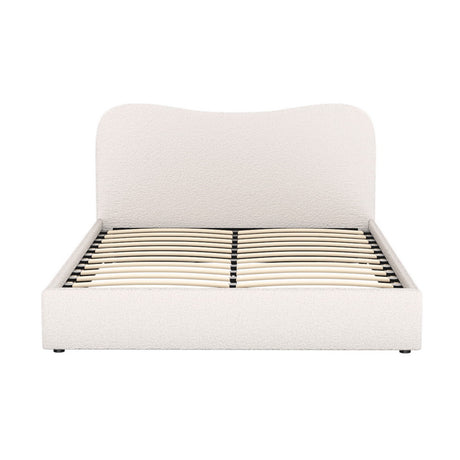 Artiss DARA Queen Bed Frame — Boucle Upholstered with Padded Headboard — Allure Home Collections