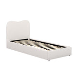 Artiss DARA Single Bed Frame — Boucle Upholstered with Padded Headboard — Allure Home Collections
