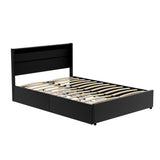 Artiss DUNN double LED storage bed frame showing 300kg capacity — Allure Home Collections