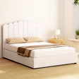 Artiss FION Double Bed Frame — Boucle Upholstered with Gas Lift Storage — Allure Home Collections