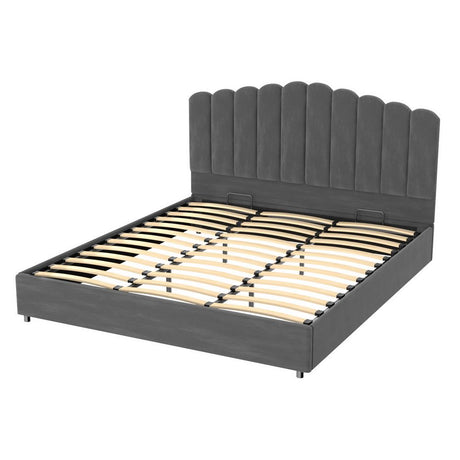 Rimini King Gas Lift Bed Frame, Grey