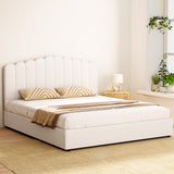 Artiss FION King Bed Frame — Boucle Upholstered with Gas Lift Storage — Allure Home Collections