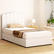 Artiss FION King Single Bed Frame — Boucle Upholstered with Gas Lift Storage — Allure Home Collections