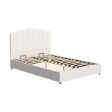 Artiss FION Queen Bed Frame — Boucle Upholstered with Gas Lift Storage — Allure Home Collections