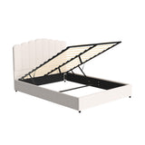 Artiss FION Queen Bed Frame — Boucle Upholstered with Gas Lift Storage — Allure Home Collections