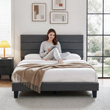 Volterra Double Bed Frame, Charcoal