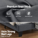 Volterra Double Bed Frame, Charcoal