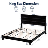 Halton King Bed, Black Velvet, view 2