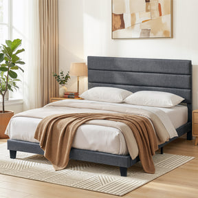 Halton King Bed, Charcoal