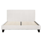 Artiss boucle NEO queen bed frame side profile — Allure Home Collections